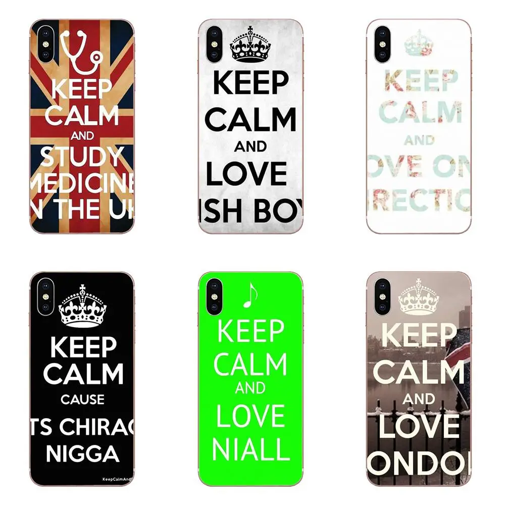 Чехол для Galaxy Alpha Note 10 Pro A10 A20 A20E A30 A40 A50 A60 A70 A80 A90 M10 M20 M30 M40 One Direction с надписью Keep Calm And