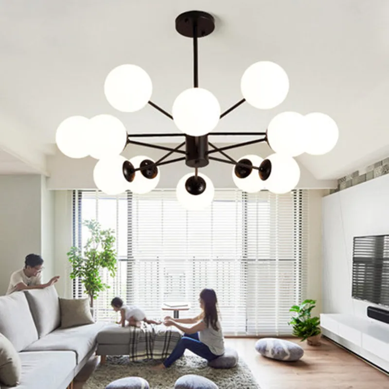 Винтажный светодиодный потолочный светильник лампа в скандинавском стиле для