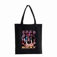 asap rocky portrait graphic aesthetics canvas bag unisex hip hop shoulder bag rapper asap rocky bag customized logo