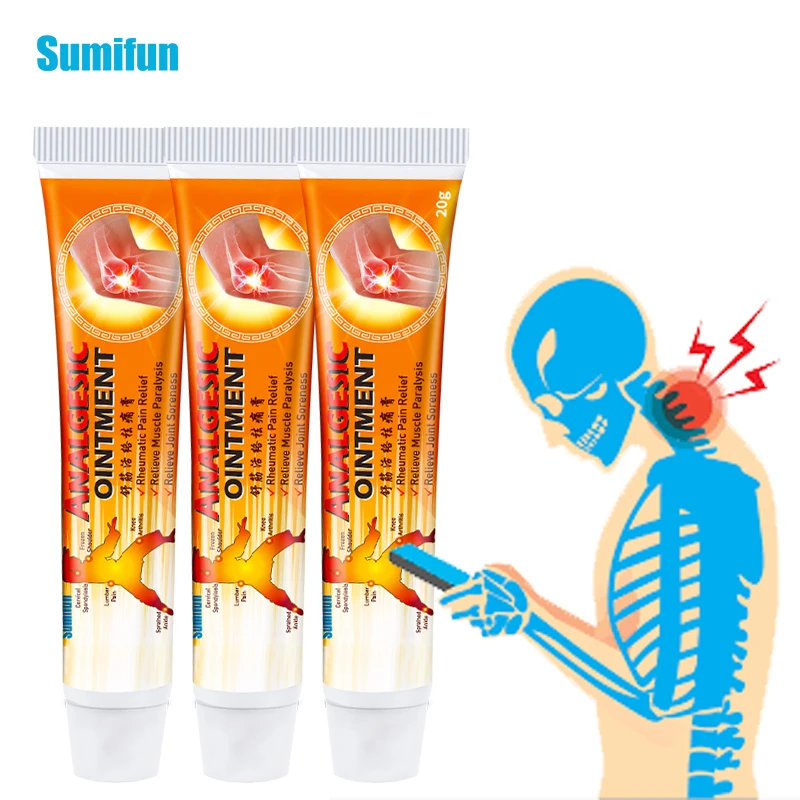 

1/3/5Pcs Analgesic Ointment Joint Back Knee Pain Relief Cream Rheumatoid Arthritis Sumifun Herbal Medical Plaster