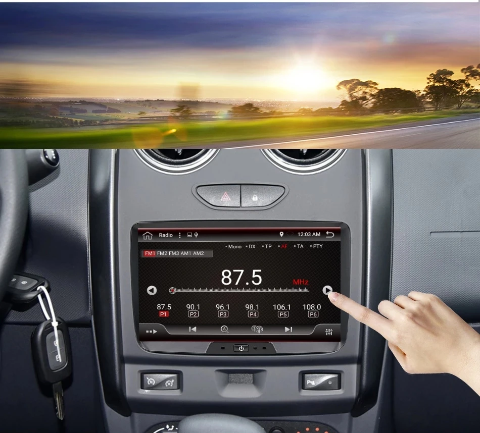 Автомагнитола Eunavi Android 10 для Renault Dacia Duster Sandero устройства транспортировки 1 Din