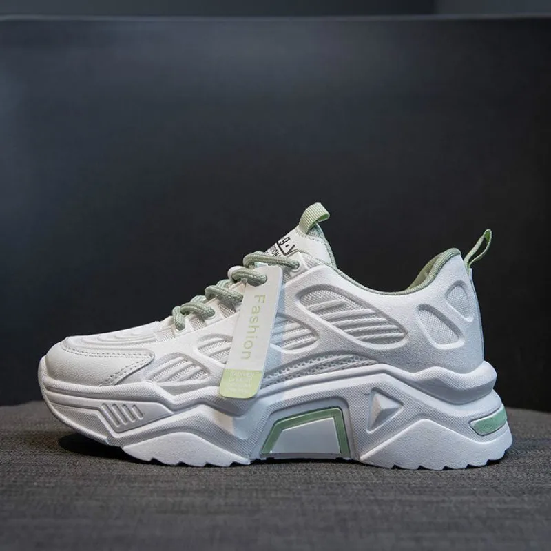 

Women Chunky Sneakers Mesh Platform Shoes Brand Desig Woman Casual Sneaker Shoes Basket Female Sports Lace Up Vulcanized Shoes