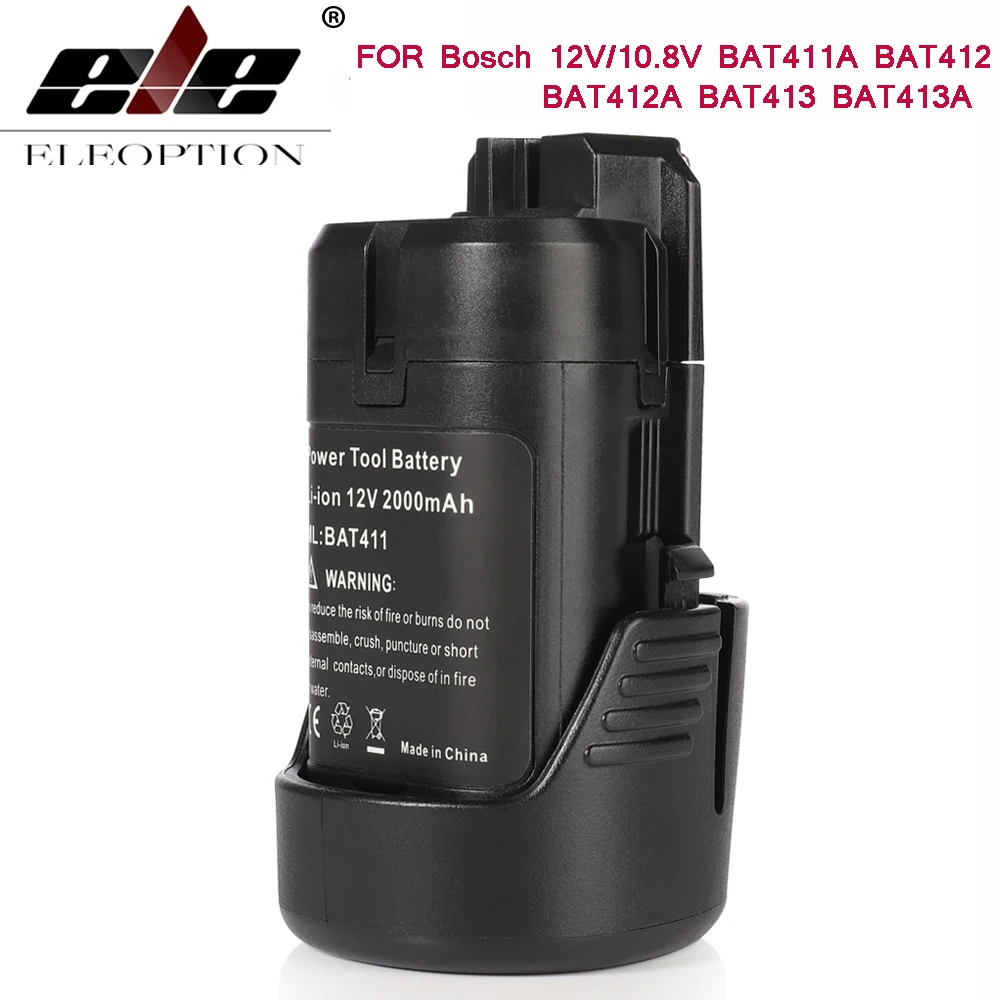 Для Bosch BAT411 без эффекта памяти батарея 12 В 2.0Ah литий-ионный аккумулятор BAT411A BAT412 BAT412A BAT413 BAT413A