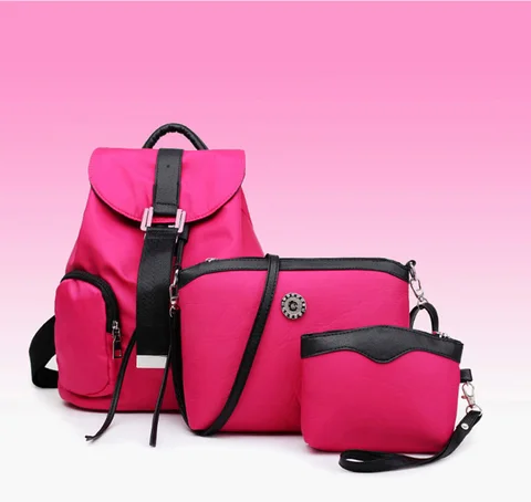 Комплект женской сумки из 6 предметов, водонепроницаемый нейлоновый саквояж на ремне через плечо, модные дамские сумочки, вместительные клатчи, композитная сумка
