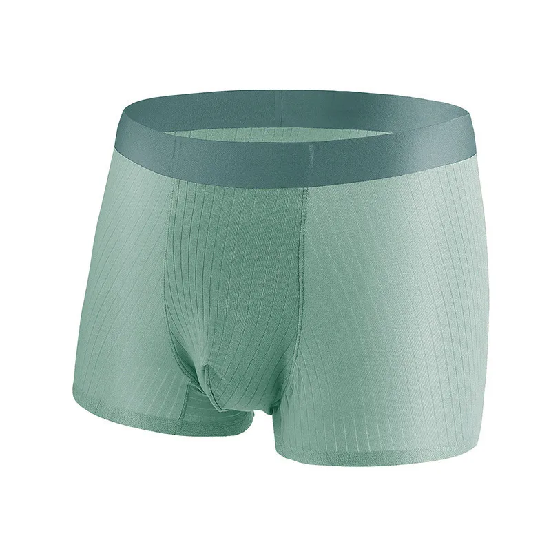 3pcs/Lot Men's Underwear Men's Pure Cotton Flat Angle Breathable Underwear Pure Color Shorts Brand Underwear