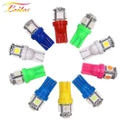 Оптовая Продажа 500x T10 W5W светодиодный лампы 5 SMD светодиодный 5050 194 168 супер яркий Клин лампочки лампы белого и синего цвета красный желтый и зеленый цвета 12V