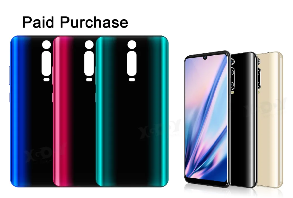 XGODY 3g мобильный телефон 9T 1GB 4GB 6,26 ''QHD экран MTK6580 четырехъядерный Android 9,0 капля полный экран 2800mAh смартфон