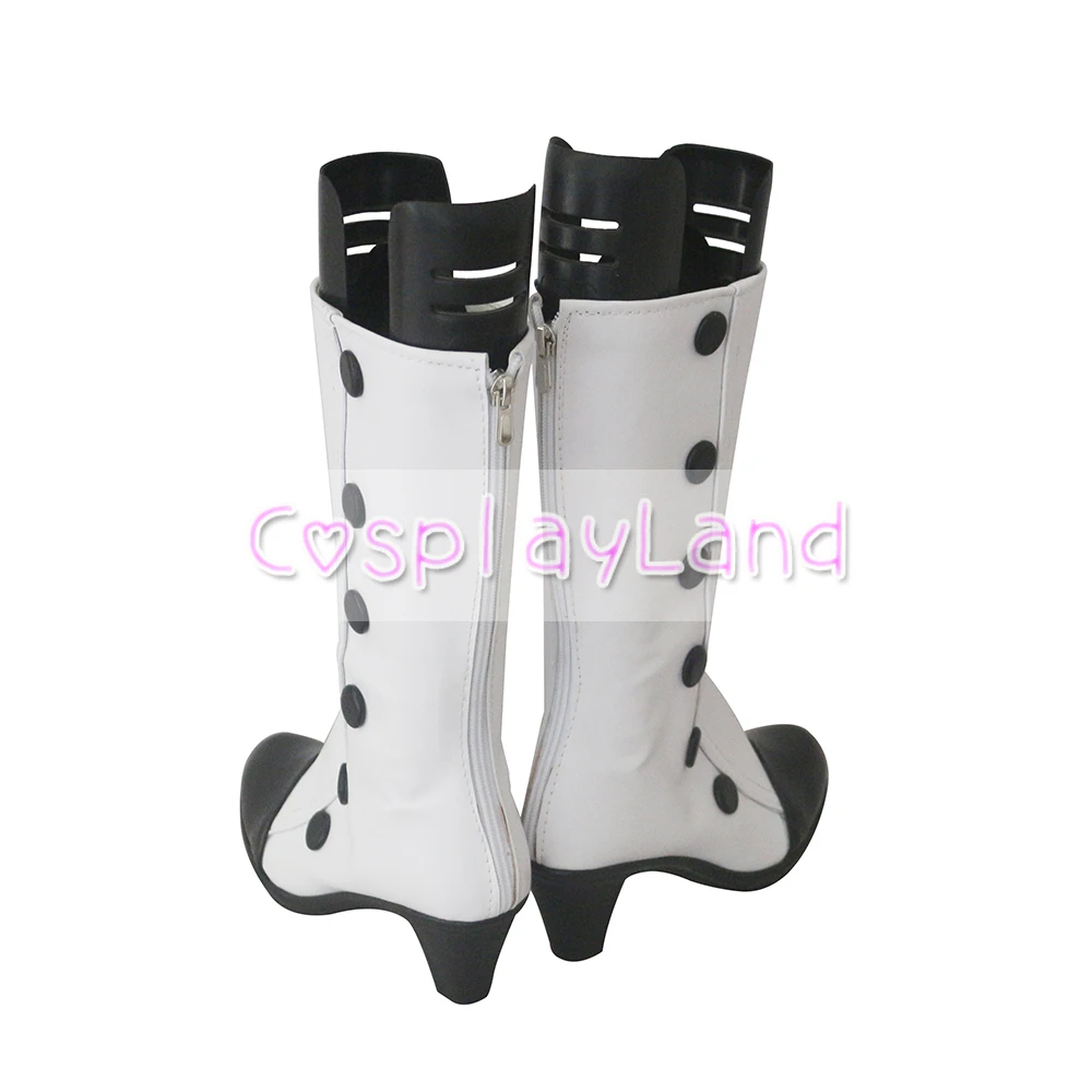 Ботинки для косплея arknight Цейлонские белые кожаные женские ботинки на высоком