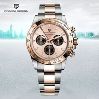 pagani design new mens quartz watches stainless steel waterproof watch men top luxury brand sports chronograph reloj hombres