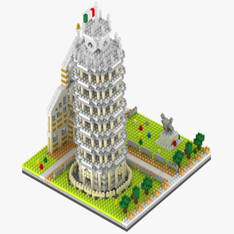 

Balody Chinese Famous Yueyang Yellow Crane Tower Diamond Mini Blocks Architecture Model City Building Toys