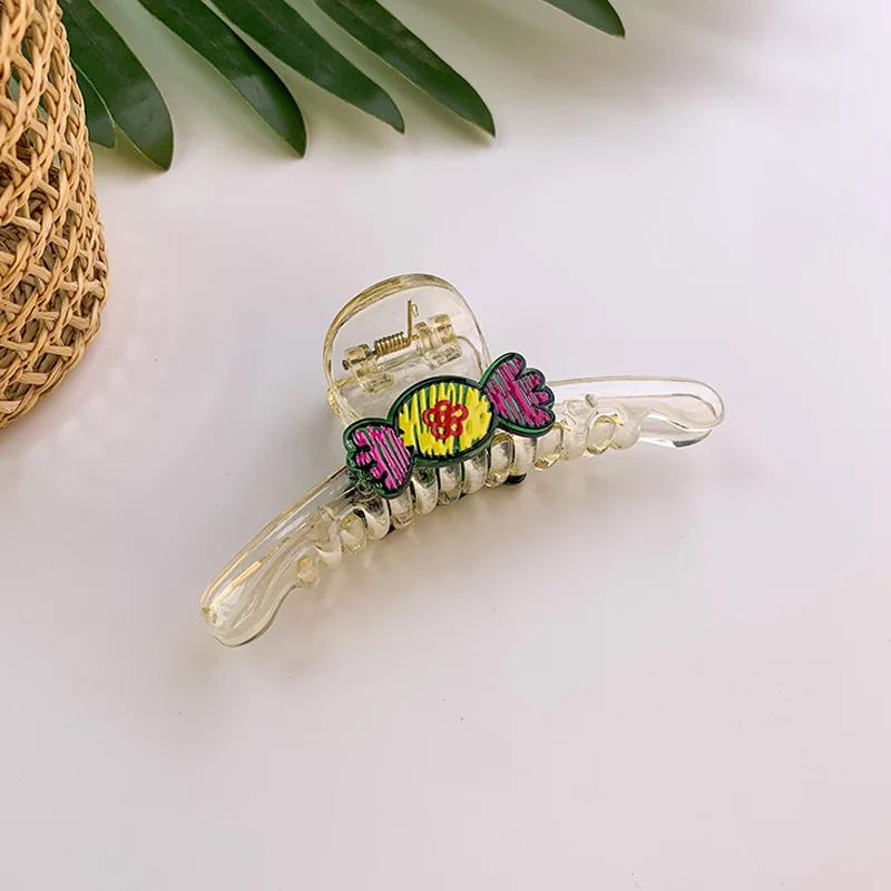 

Sweet Flower Shape Hair Clips For Women Girls Hair Claw Chic Barrettes Claw Crab Hairpins Styling Bohemia Hair Accessories Gift