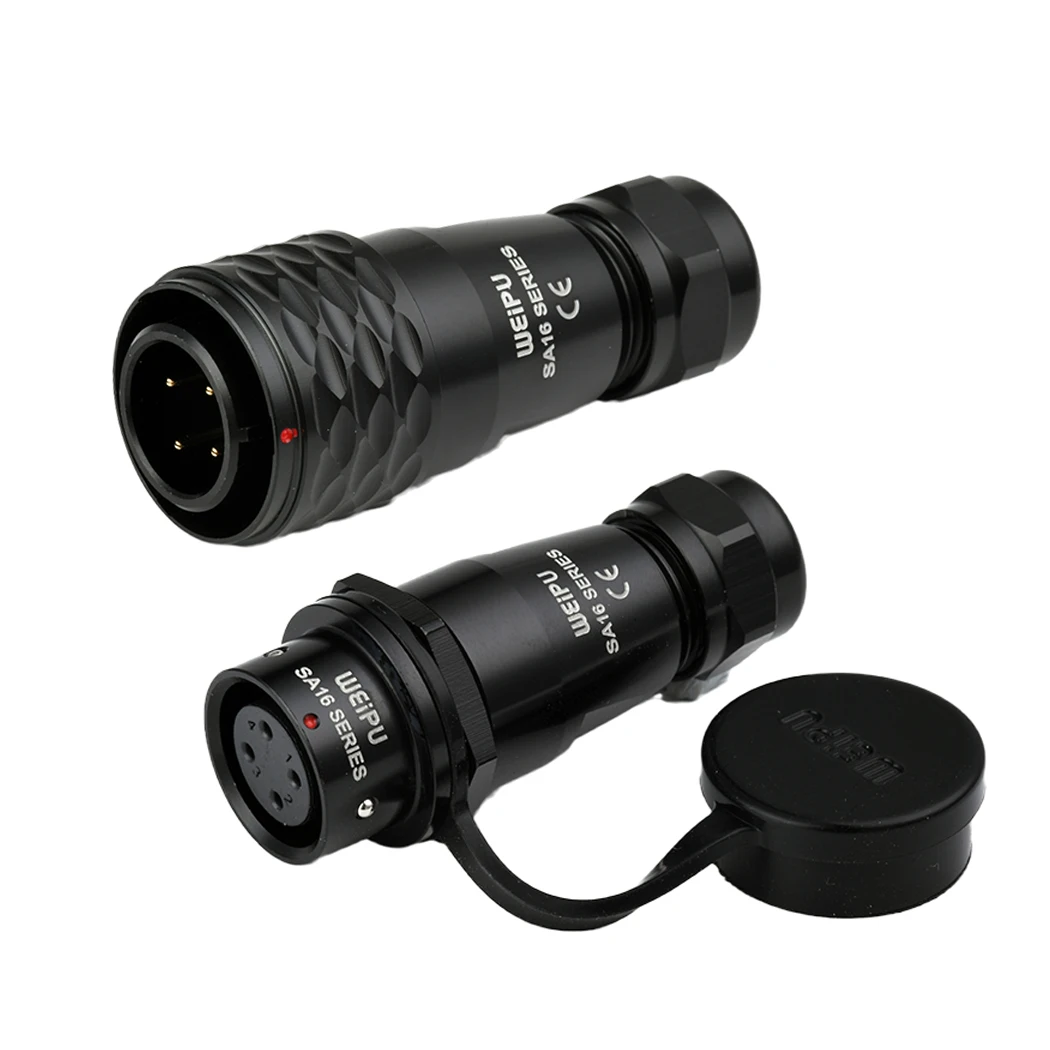 

SA1610+SA1611 M16 Waterproof Wire Cable Connector 2 3 4 5 7 9 10 Pin Push-pull Self Quick Lock Aviation Male Plug Female Socket