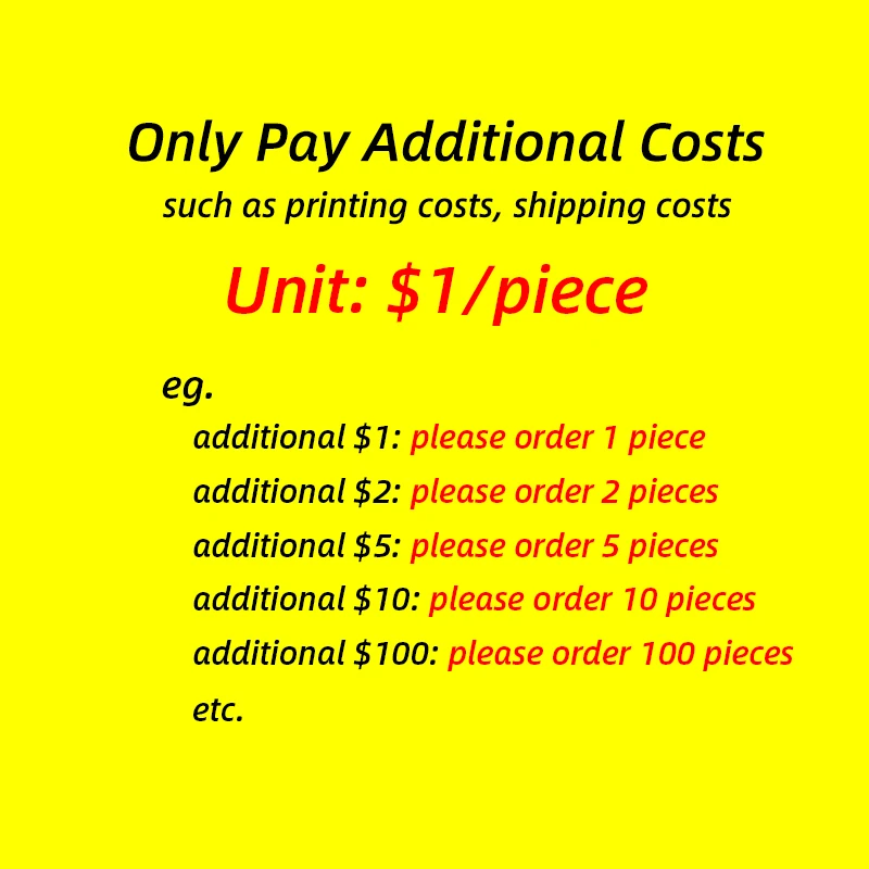 Biaya Tambahan Saja, Unit: $1/Potongan. Silahkan Membayar Kami Total Jumlah Konsultasi