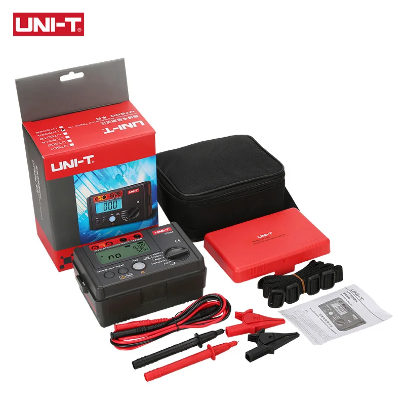 UNI-T UT501A тестер сопротивления изоляции 100V-1000V мегомметром Измеритель сопротивления заземления Мегаомметр 30~ 750 В вольтметр переменного тока