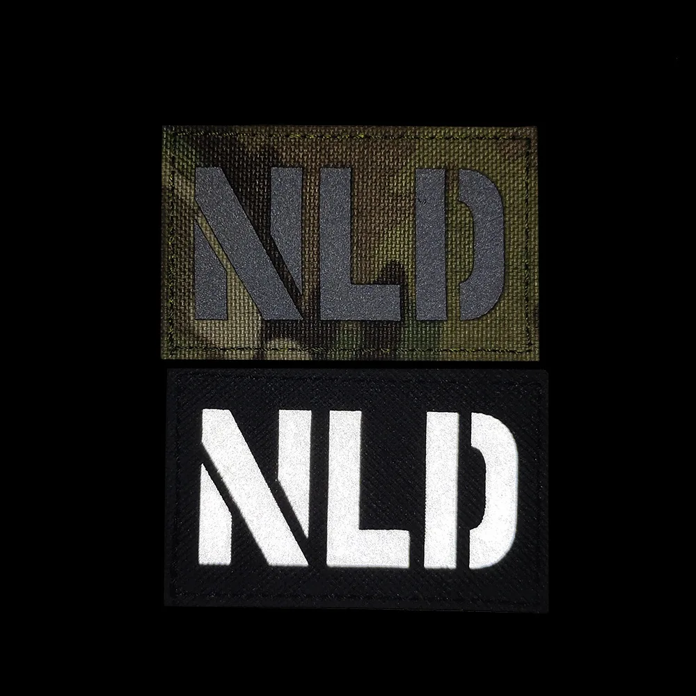 NLD Нидерланды Светоотражающие значки с эмблемой отражающие военные 8*5 см крючок и