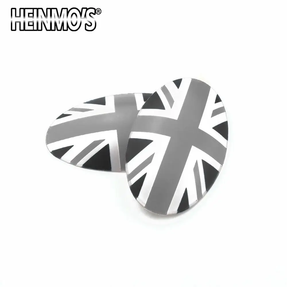 Grey Union Jack Для MINI Cooper F56 F55 F54 F60 ручка переключения передач наклейка для MINI Cooper аксессуары для MINI Cooper Countryman F60 Clubman F54 - Название цвета: Grey Union Jack