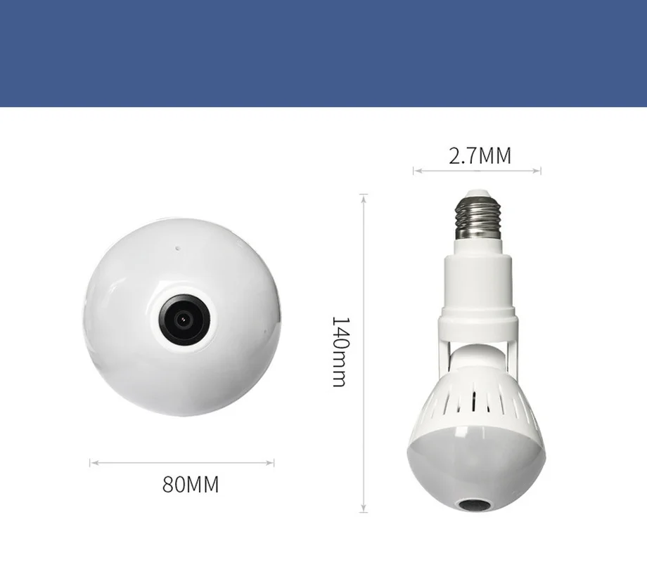 Беспроводная IP-камера видеонаблюдения рыбий глаз 360 ° Wi-Fi | Безопасность и защита