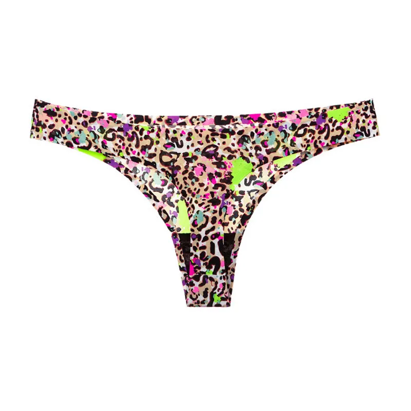 5 шт./лот сексуальные стринги с низкой посадкой модный принт женское нижнее белье