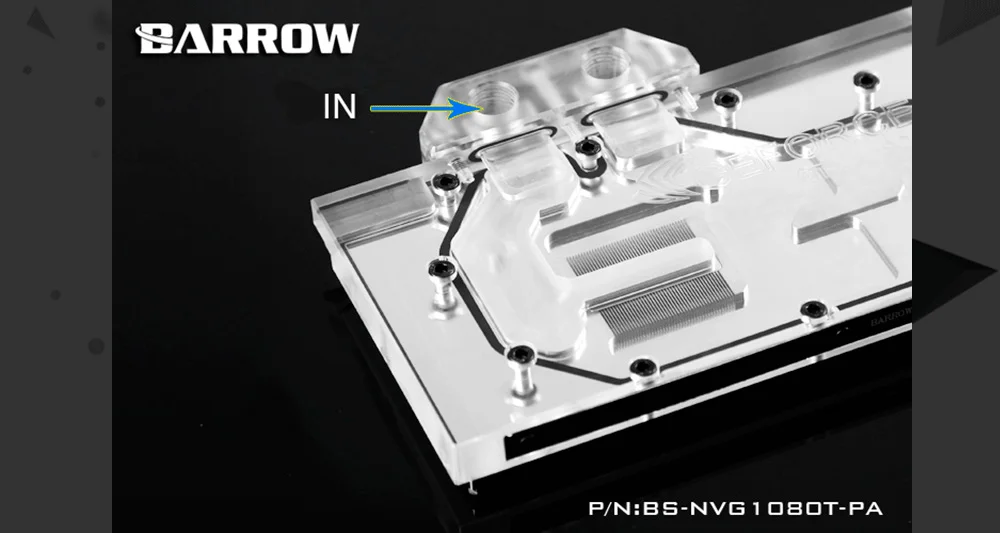 Курган BS-NVG1080T-PA LRC RGB v1/v2 полное покрытие видеокарта блок водяного охлаждения для основателя ver.1080Ti/Titan/1070Ti/1060