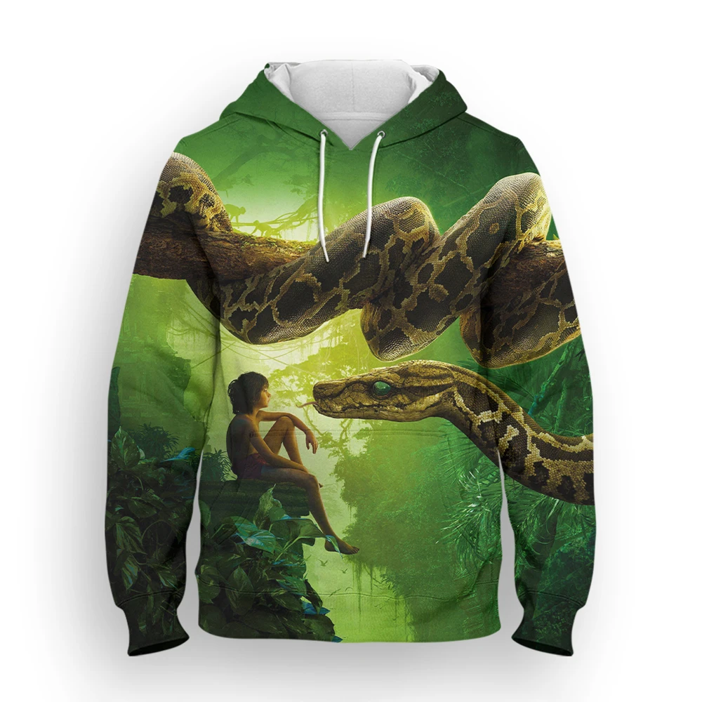 

The Jungle Book Children Oversize Sweatshirt Disney 3D Print Cartoon Anime Hoodie For Women Spring Fashion Men's Clothing