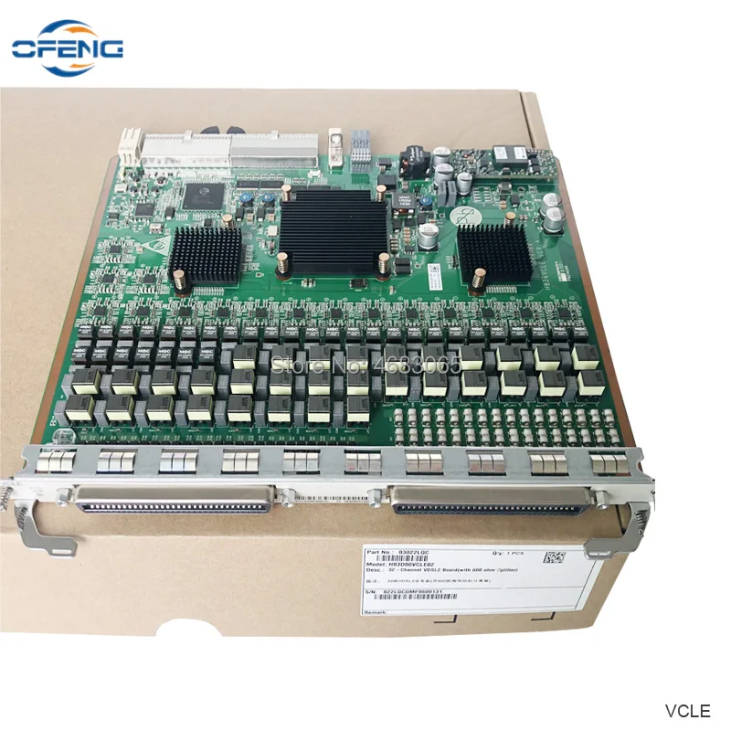 Бесплатная доставка Huawei VCLE H83D00VCLE02 32-канальный VDSL2 доска (с 600 Ом Splitter) для MA5616 MA5818 OLT