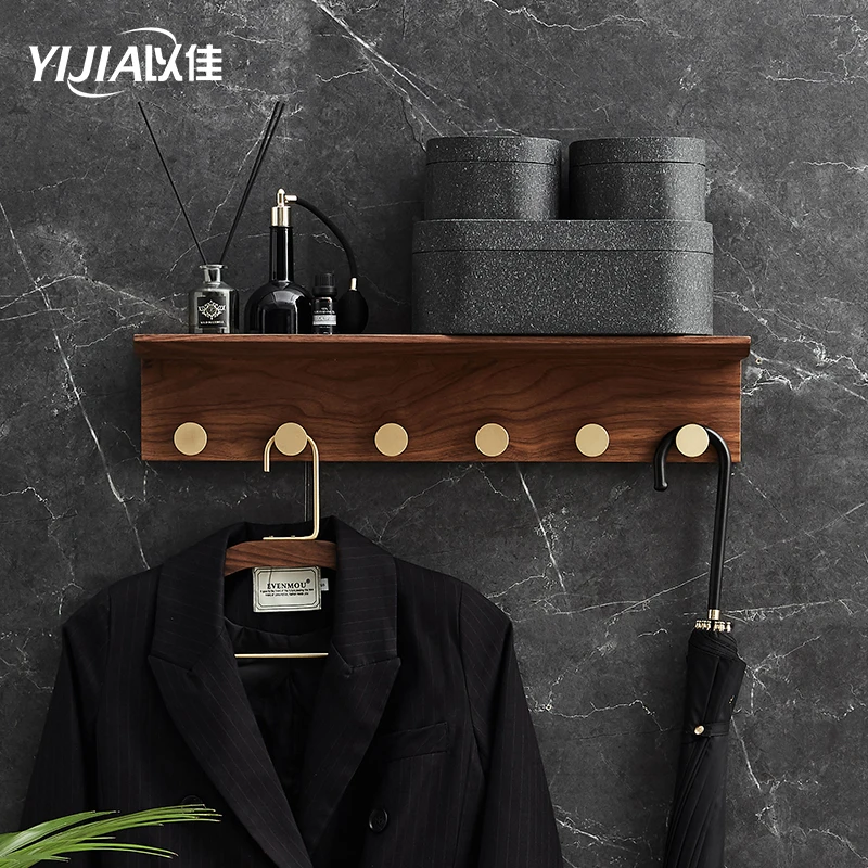 Вешалка для спальни латунная настенная вешалка хранения крючок | Дом и сад