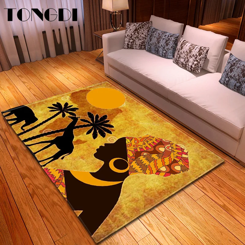 TONGDI современный ковер с нескользящей подошвой элегантный художественный коврик
