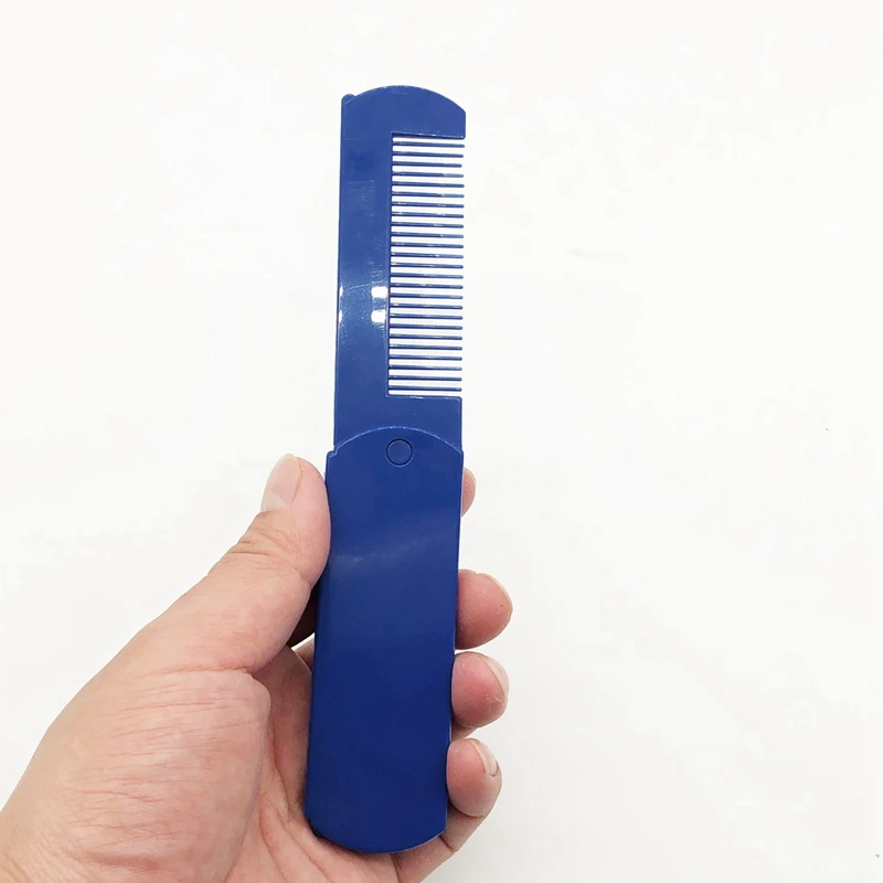 Складная Щетка для волос портативная складная Антистатическая щетка с зеркалом