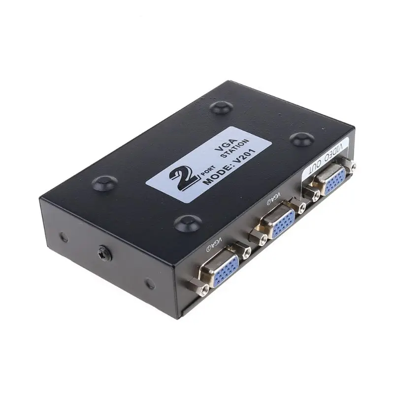 

2 Ports Switcher Splitter 2 Ways VGA Video Switch Adapter Converter Box for PC Monitor Accessories Dropshipping