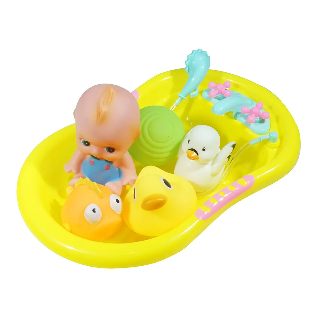 Детские игрушки для купания кольцо плавания с героями мультфильмов милая