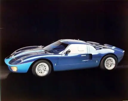 

1965 Blue Ford Gt 40 Mustang Car Wall Decor Art Print Poster
