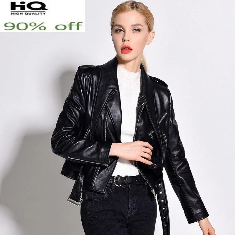 100% Real Sheepskin Coat Women Chaquetas Mujer 2022 Streetwear Korean Genuine Leather Jacket Montone Leather Jackets LW10