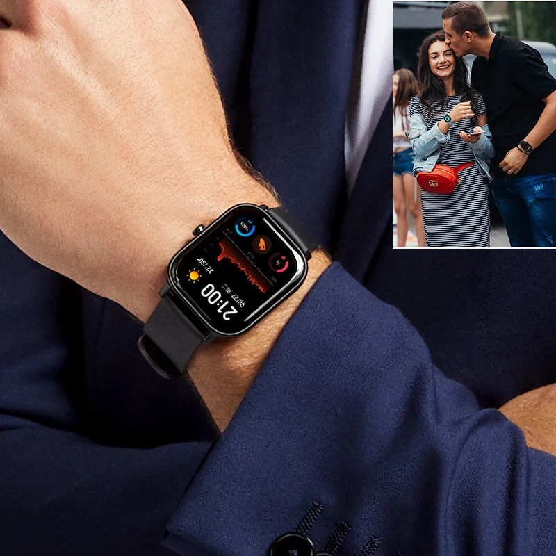 

P8 1.54 inch Smart Watch Men Full Touch Fitness Tracker Blood Pressure Smart Clock Women GTS Smartwatch for Huawei Xiaomi iPhone