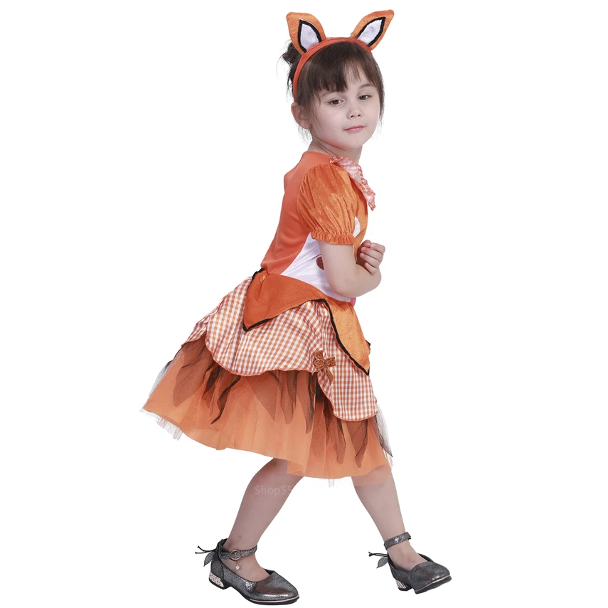 Милое мультяшное животное косплей для девочек Тигр Леопард платье Хэллоуин