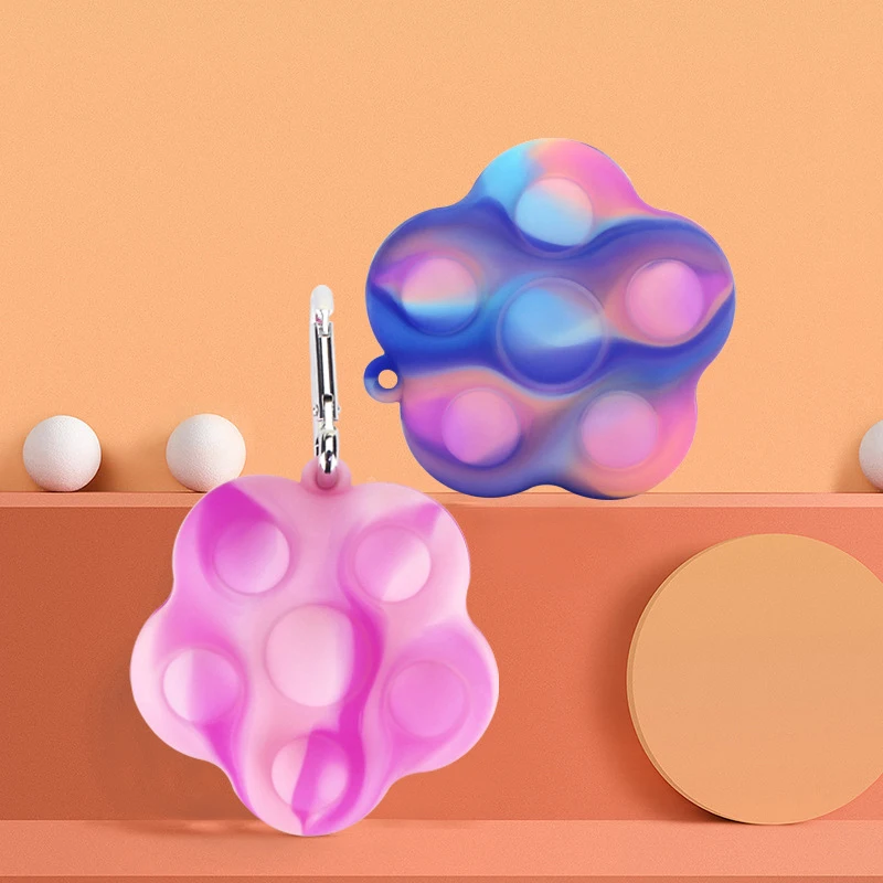 

Pop It Fingertip Vent Toy Reduce Pression Ball Stress Relief Simple Dimple Keychain Antistress Popit Squishy Squeeze Bubble Toys