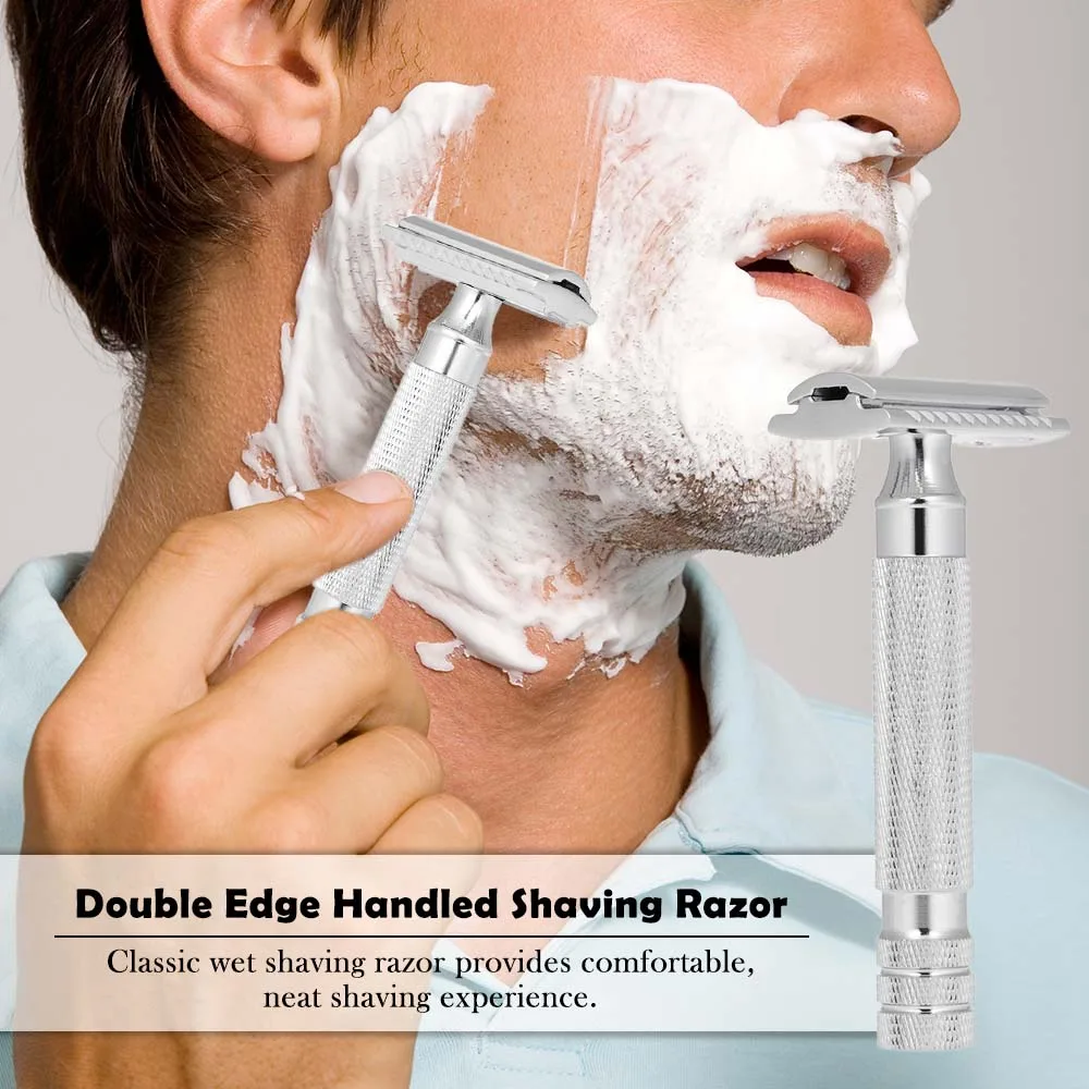Бритвенные станки с двойной кромкой безопасная традиционная Бритва для влажного