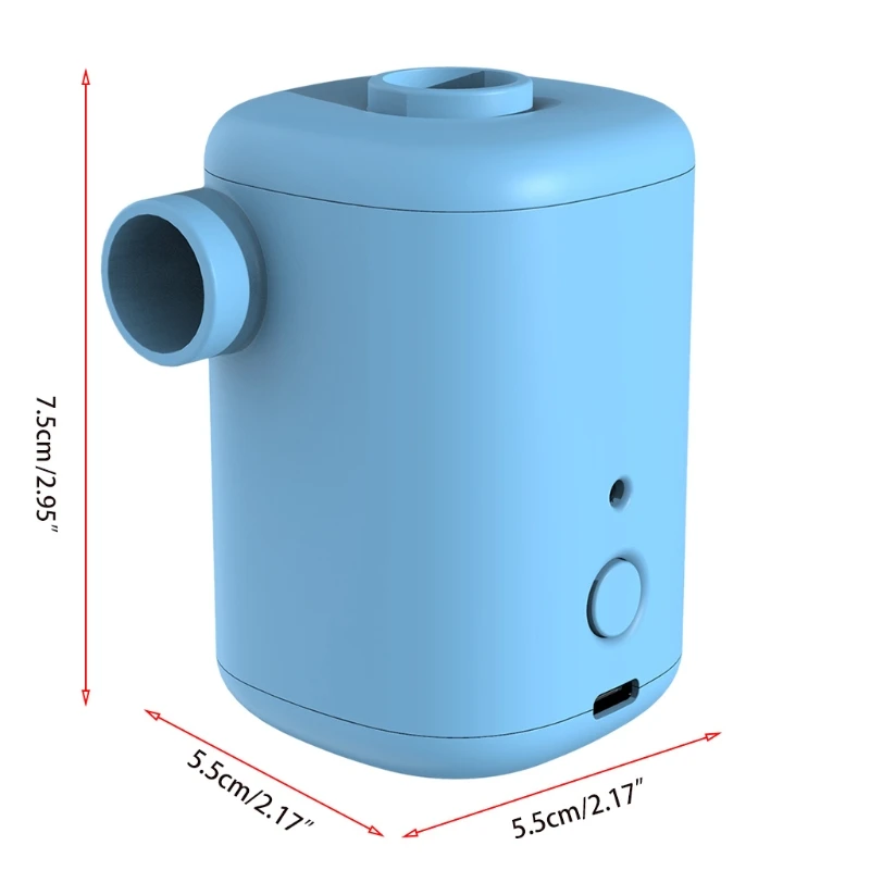 

Portable Air Pump Mini Air Pump with 3000mAh Battery to Inflate Deflate for Air Bed Swimming Ring Vacuum Storage Bag