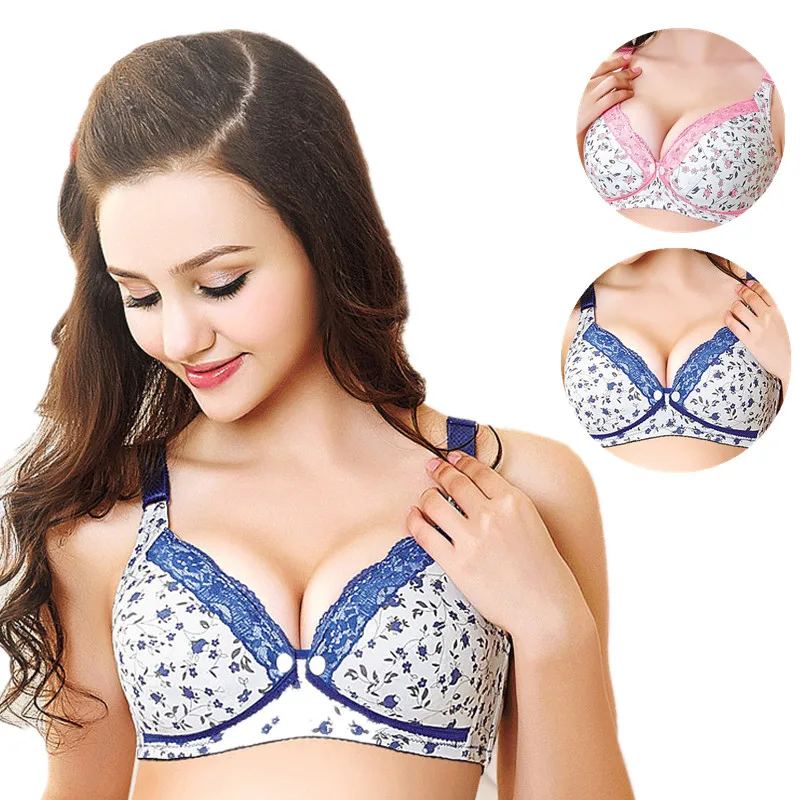 

New Maternity Nursing Bra Pregnant Underwear Front Button Tank Women's Front Hasp Wirefree Pregnant bra for feeding Pregnancy