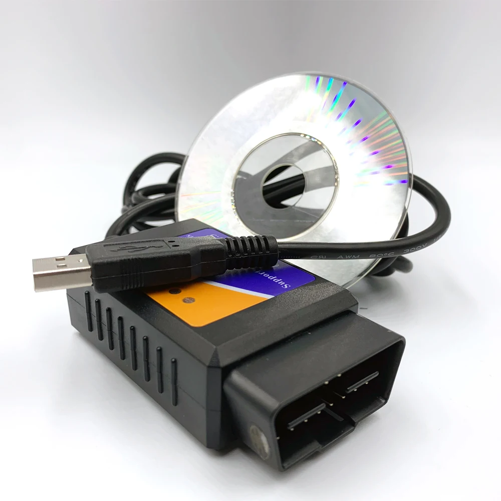 USB диагностический сканер ODB 2 ELM327 FTDI FT232RL V1.5 ELM 327 uto с поддержкой автомобиля