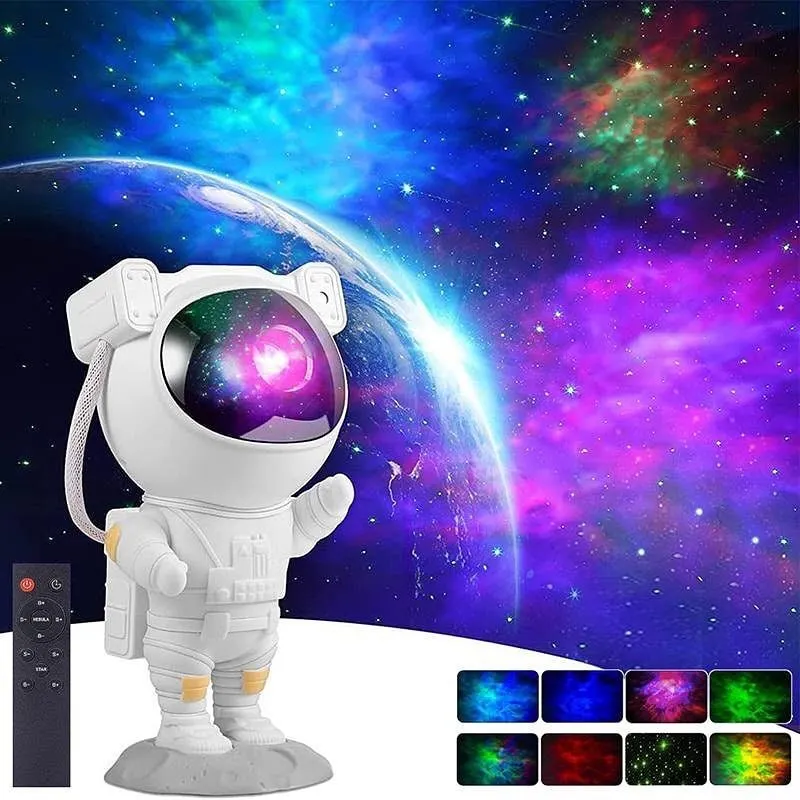 

USB Star Galaxy Starry Sky LED Projector Lamp Astronaut Night Light LED Colorful Nebula Cloud Lamp For Bedroom Wall Decoration