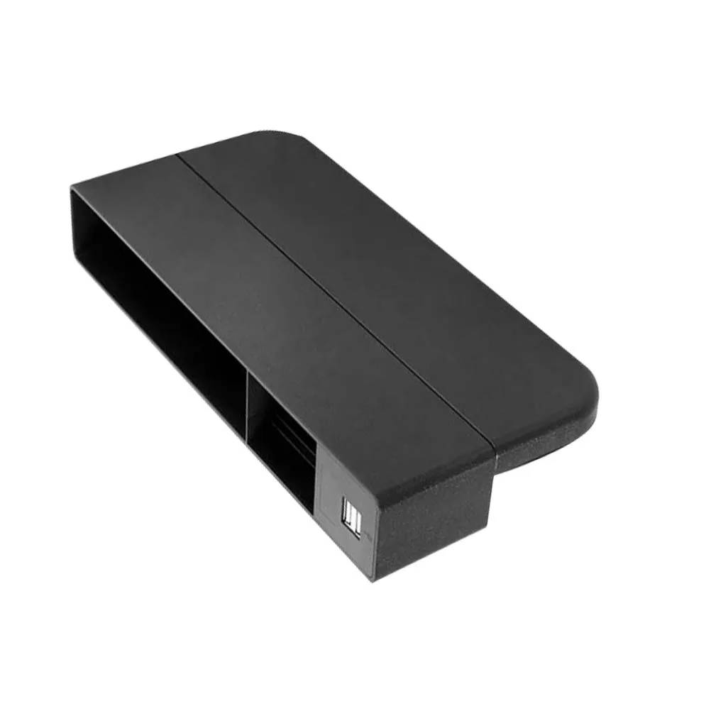 Двойной USB многофункциональный ящик для хранения автомобильный Органайзер Дисплей напряжения автомобиля с прикуривателем