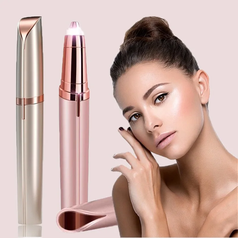 

New Style Electric Eyebrow Trimmer Makeup Painless Eye Brow Epilator Shaver Razors Portable Facial Hair Remover For Women