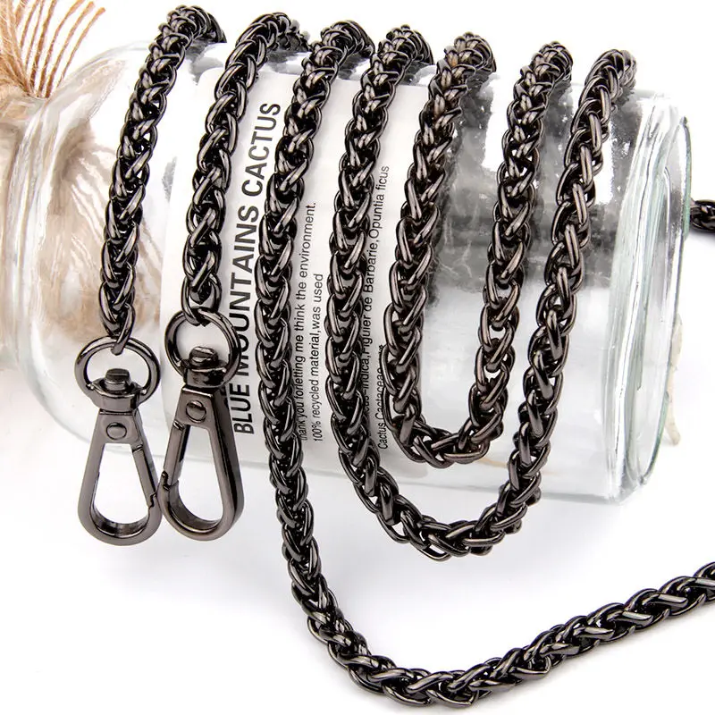 

Gun Black Chain Shoulder Bag Strap Replacement Strap Accessory Bag Part Belt For Bags Shoulder Adjustable