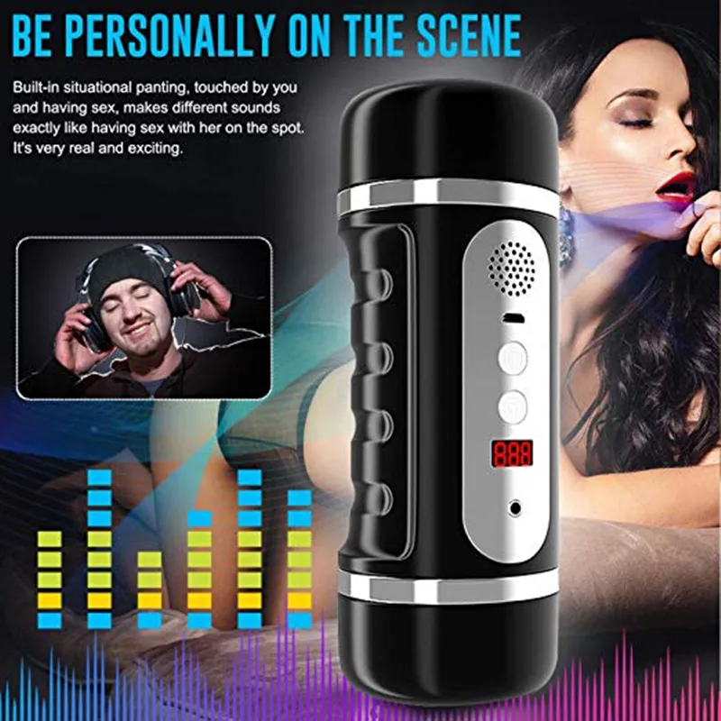 Двухканальный Мужской мастурбатор с функцией автоматического сосания