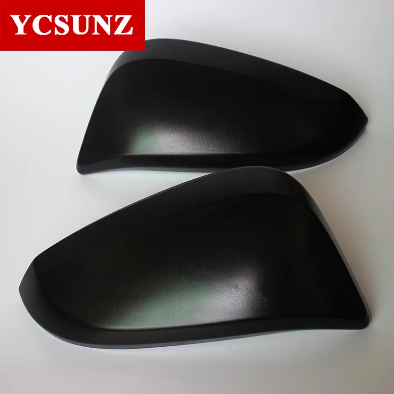 Для Toyota Rav4 2015 Крышка бокового зеркала автомобиля ABS черная зеркальная для 2014 2016