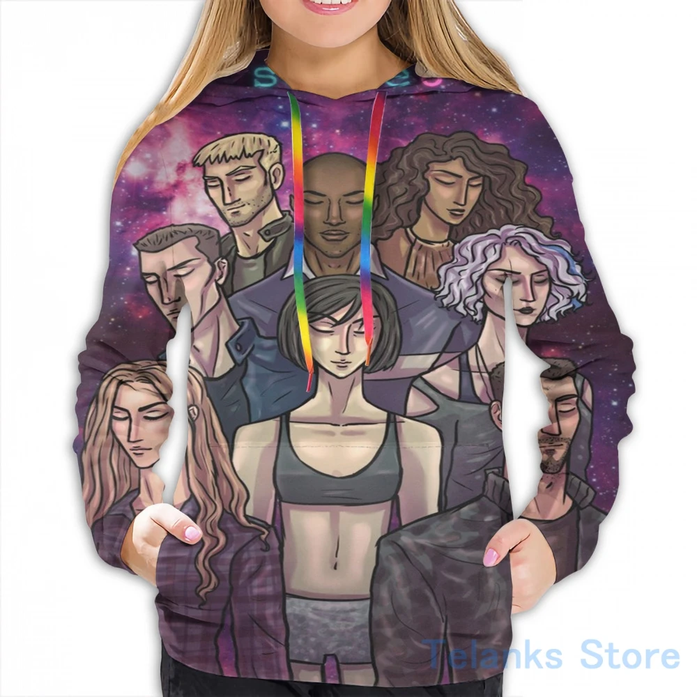 Женская Повседневная Толстовка с капюшоном и принтом | Мужская одежда