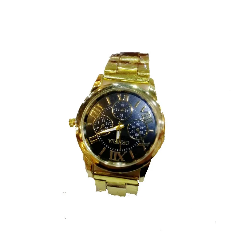 Имитация золота часы prop Мужские Женские скит Кино ТВ хип-хоп джиттер золотые |