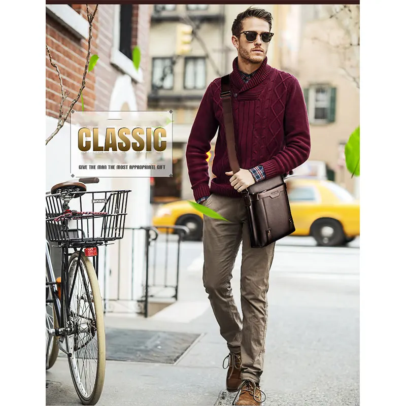 

New Men's Messenger Bags Casual men's bag Multifunction Waterproof Shoulder Bag Pack Fit 8 Inch Ipadbusiness Crossbody Bag