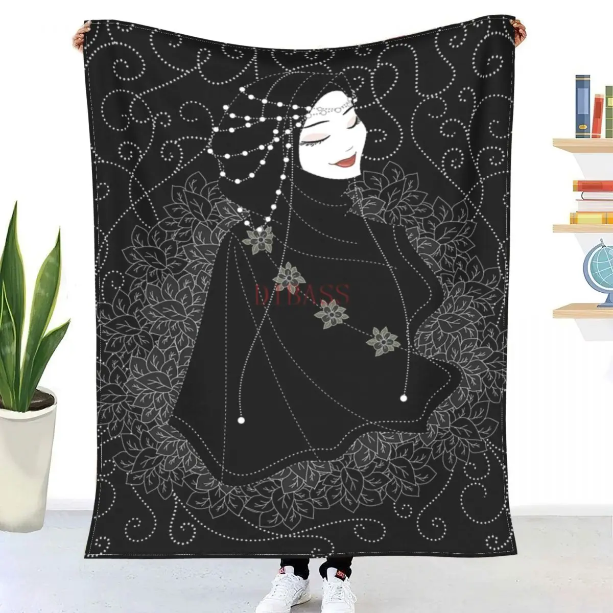 

Женское черное Фланелевое покрывало с 3D принтом, покрывало для дивана