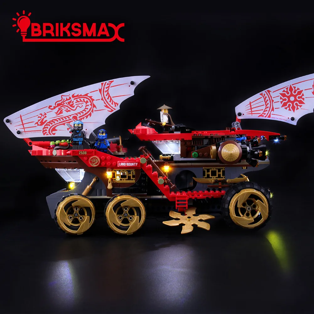 BriksMax Led Light Up Kit для 70677 Ninja Go Land Bounty строительные блоки комплект освещения(не включает модель